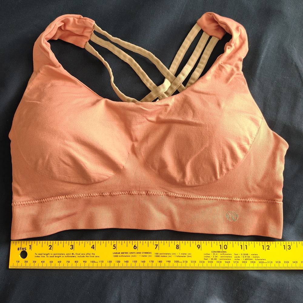 Marika Peach and Beige Sports Bra